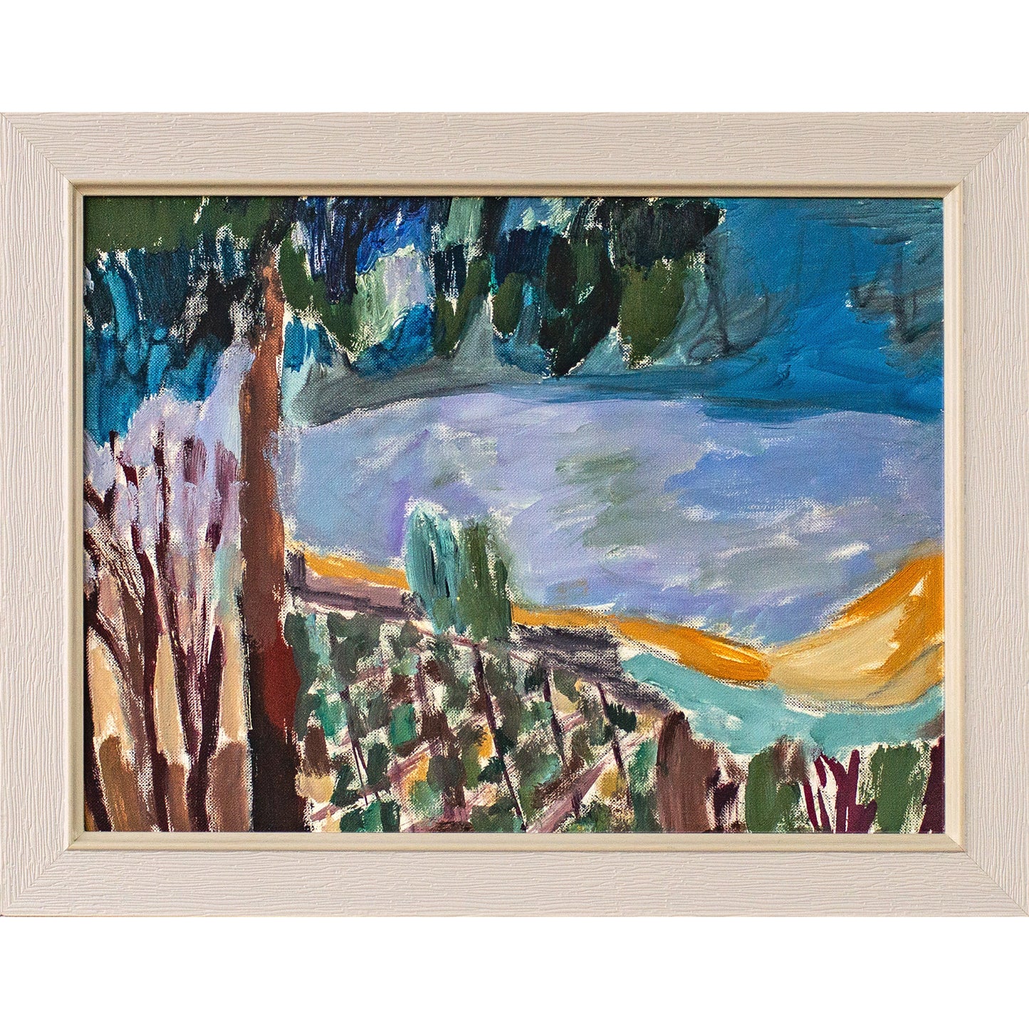 Sea in the City of Vasto. Oil on paper, by Katia Demyanova