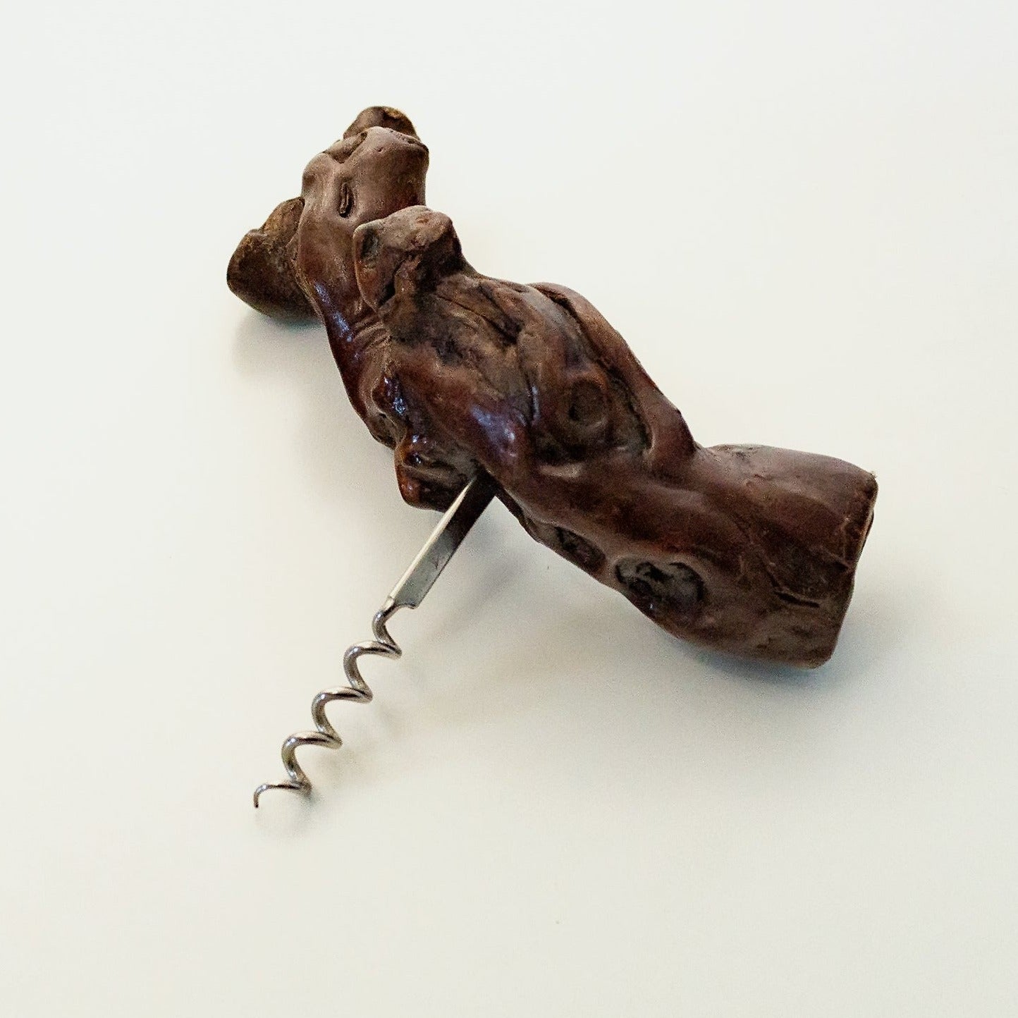 French corkscrew with grapevine handle