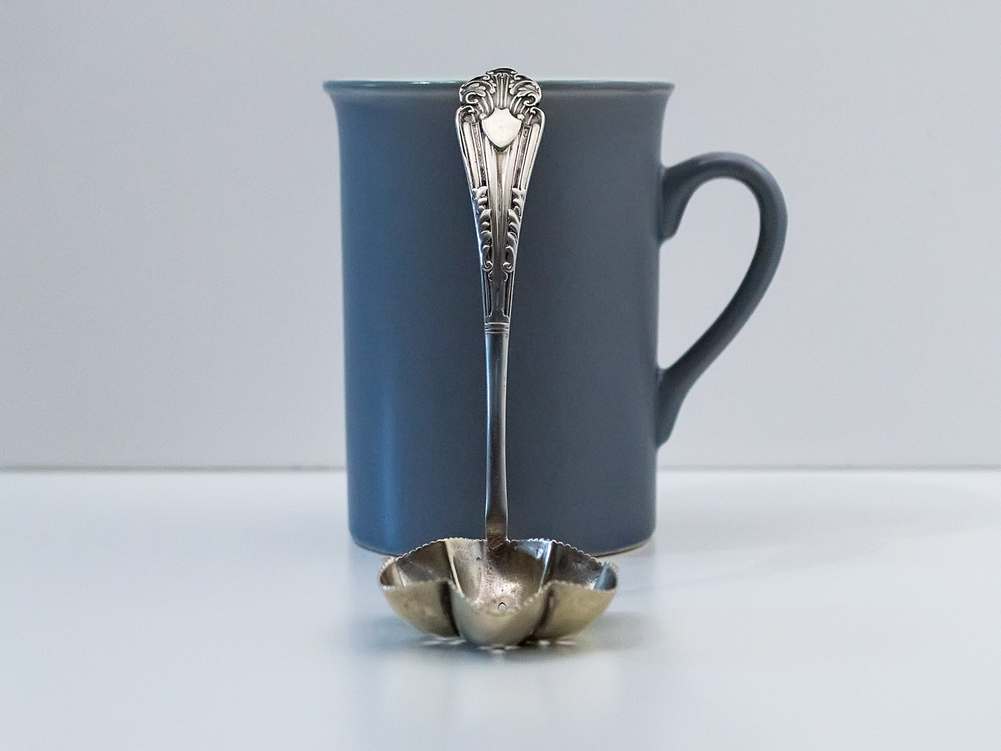 English sugar sifter spoon