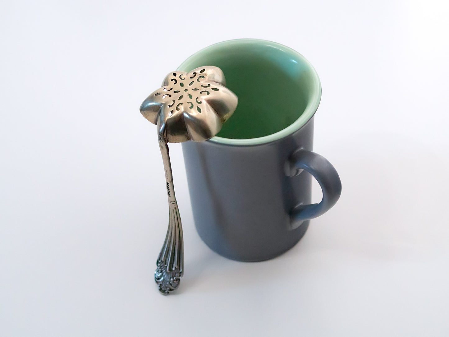 English sugar sifter spoon