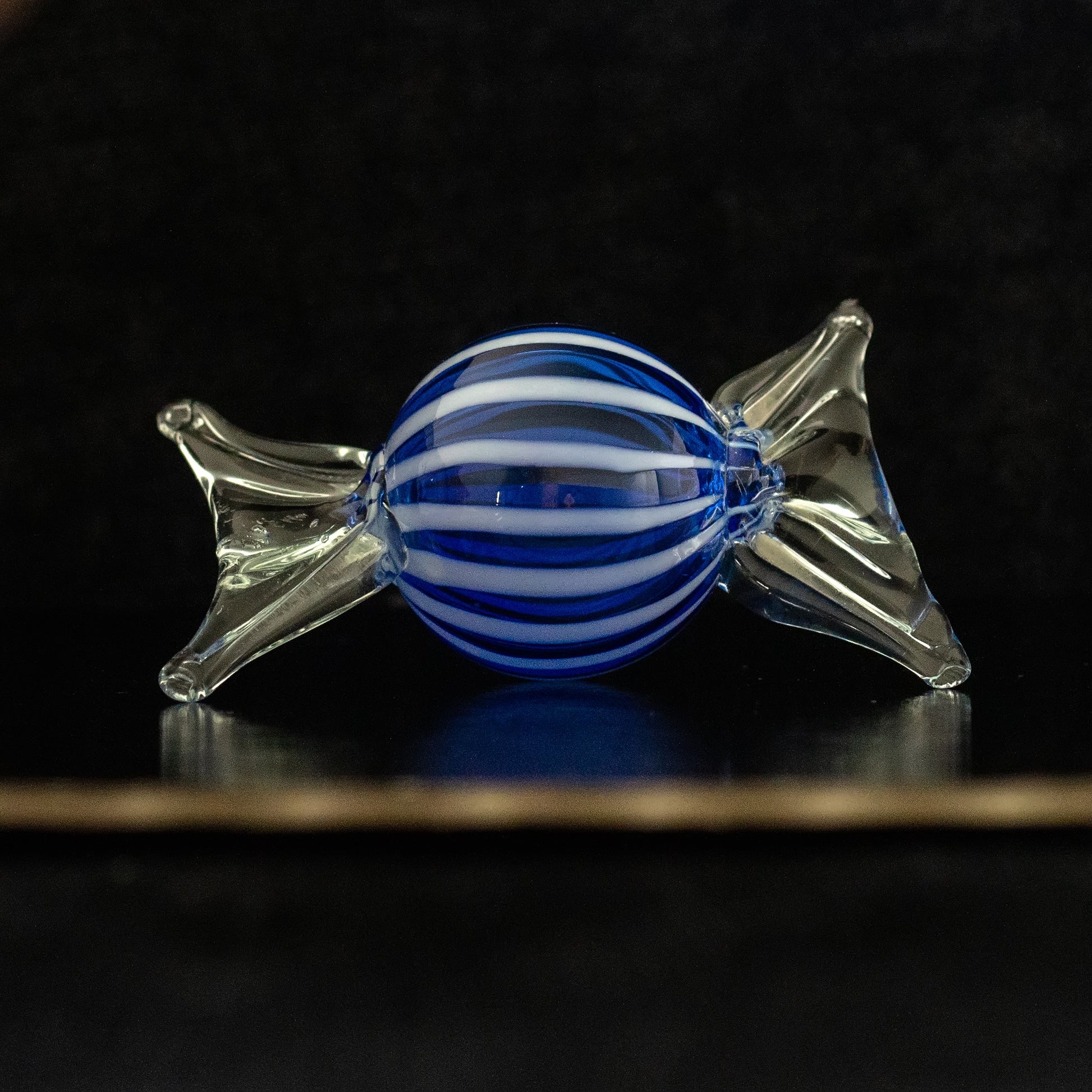 Blue-white Murano glass candy