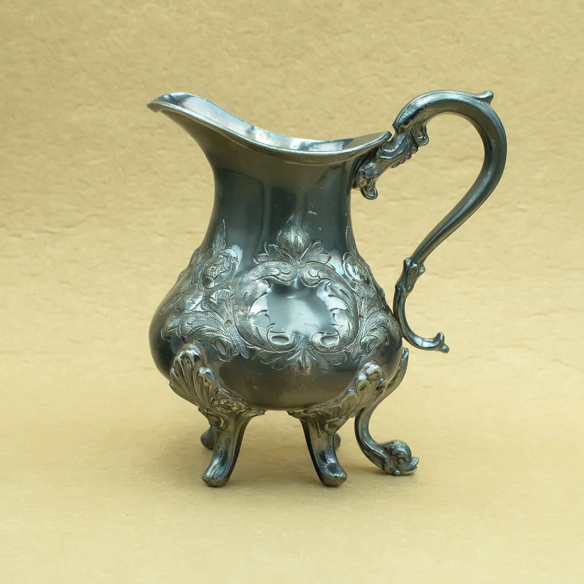 English silver plated milk jug