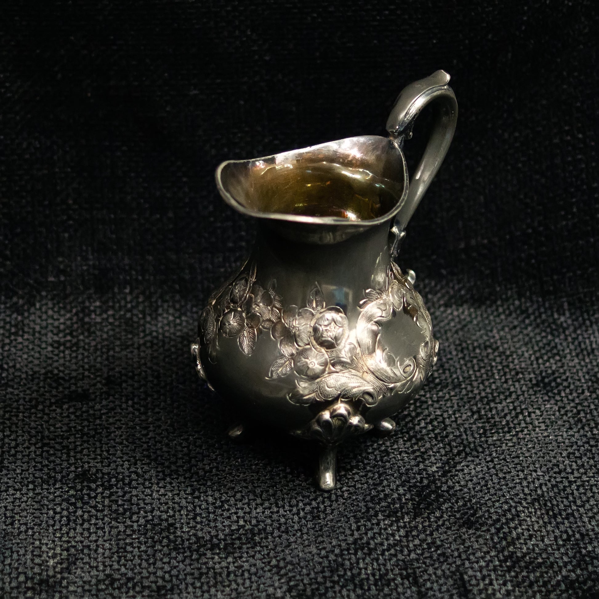 English silver plated milk jug