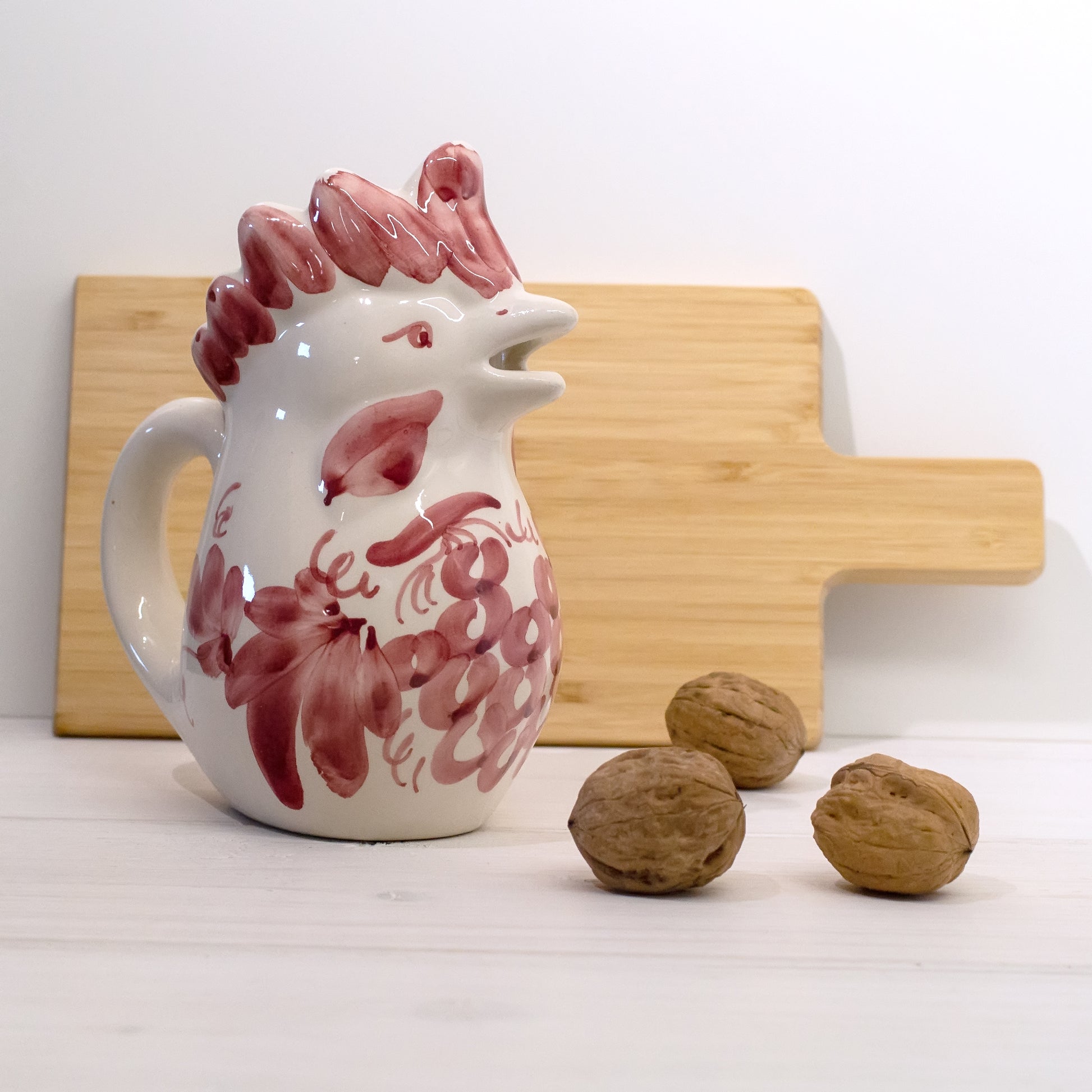 red rooster jug