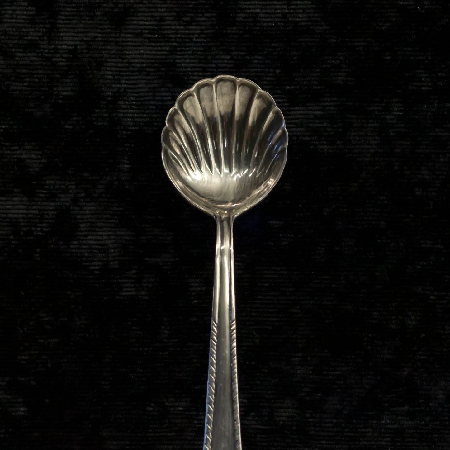 Small silver serving spoon