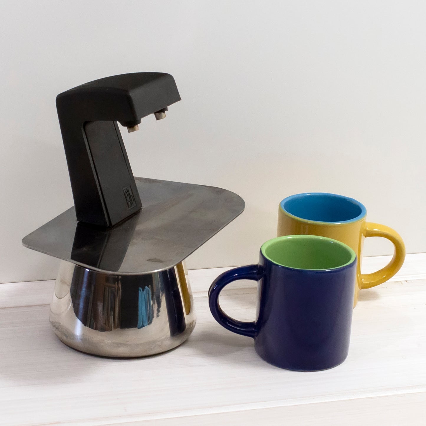 Double steel coffee maker