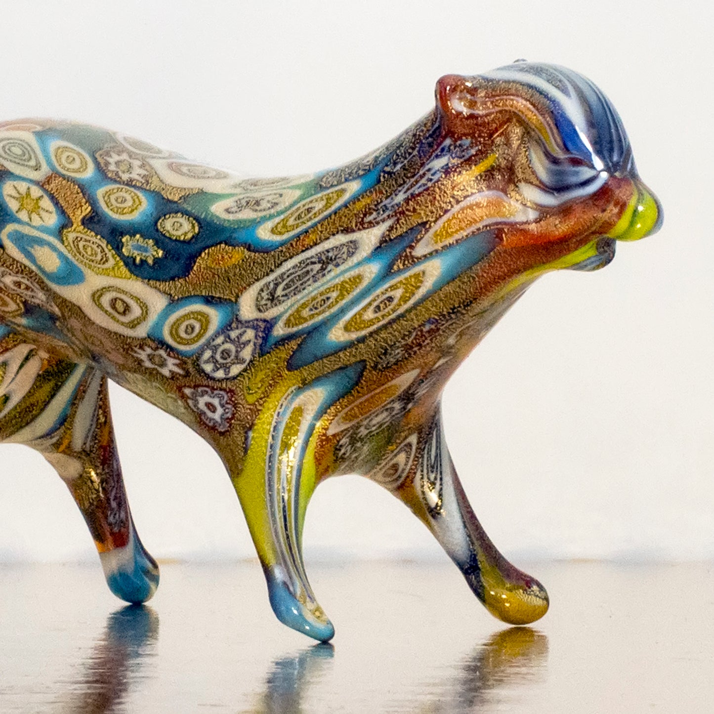 Murano glass tiger figurine