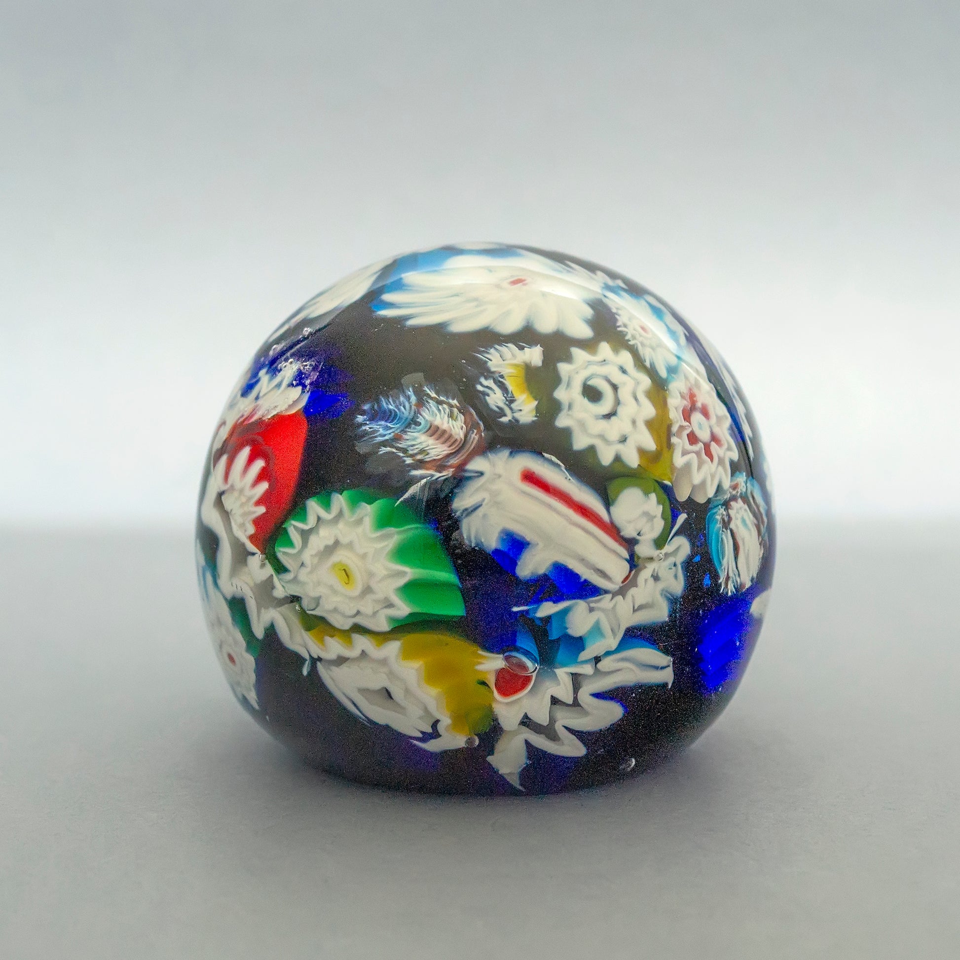 Blue Murano glass paperweight