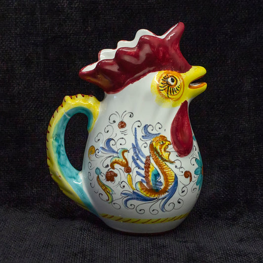 Ceramic rooster pitcher