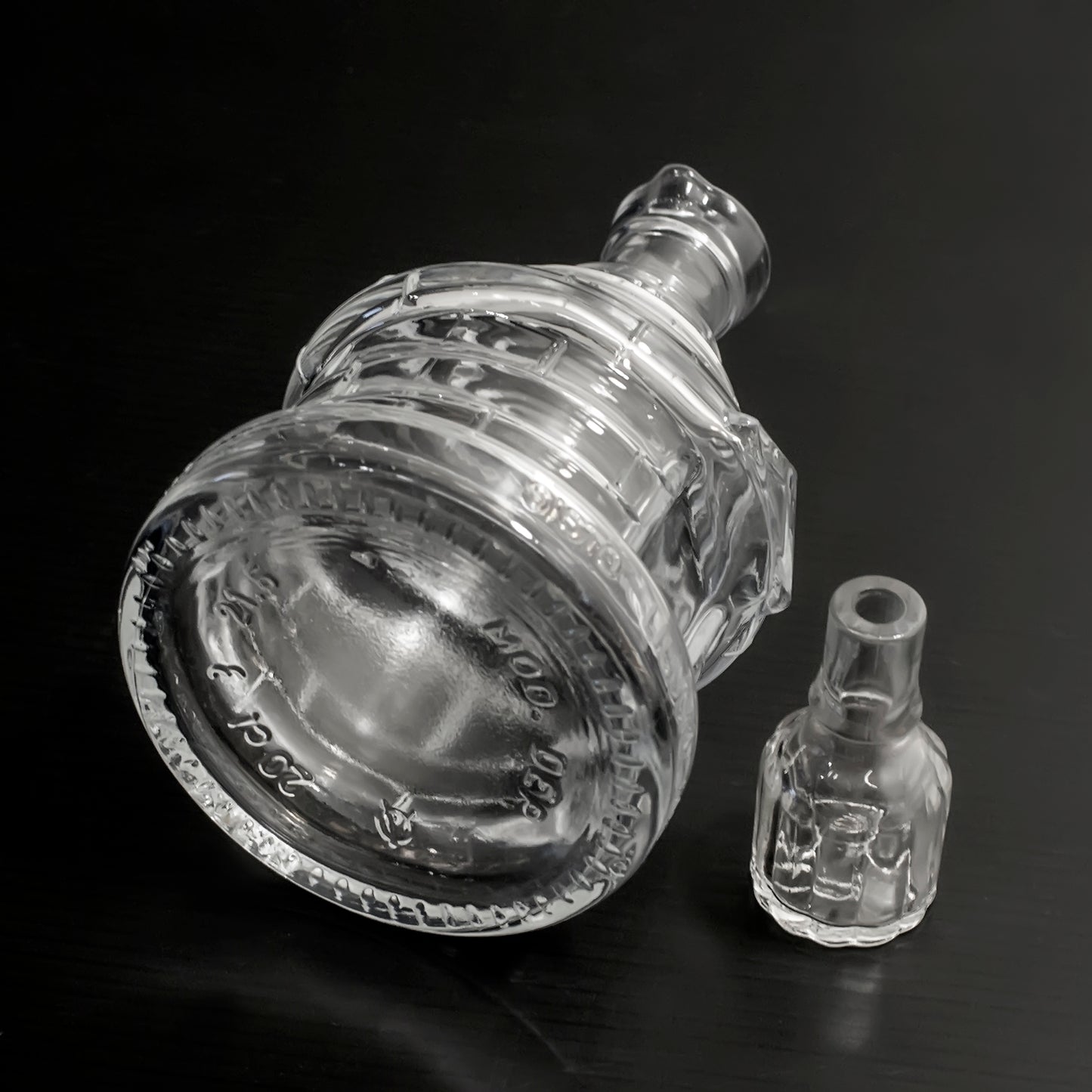 Italian glass liqueur bottle