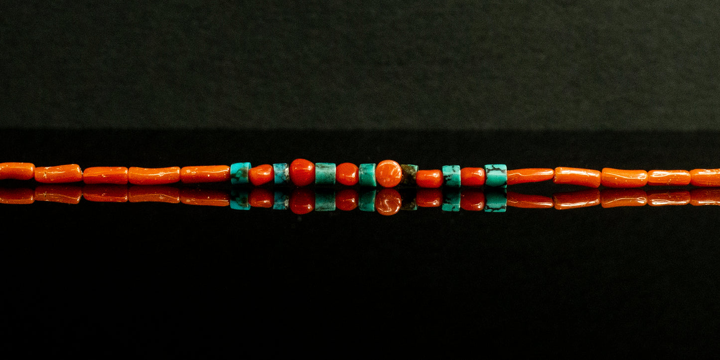 Coral & turquoise necklace