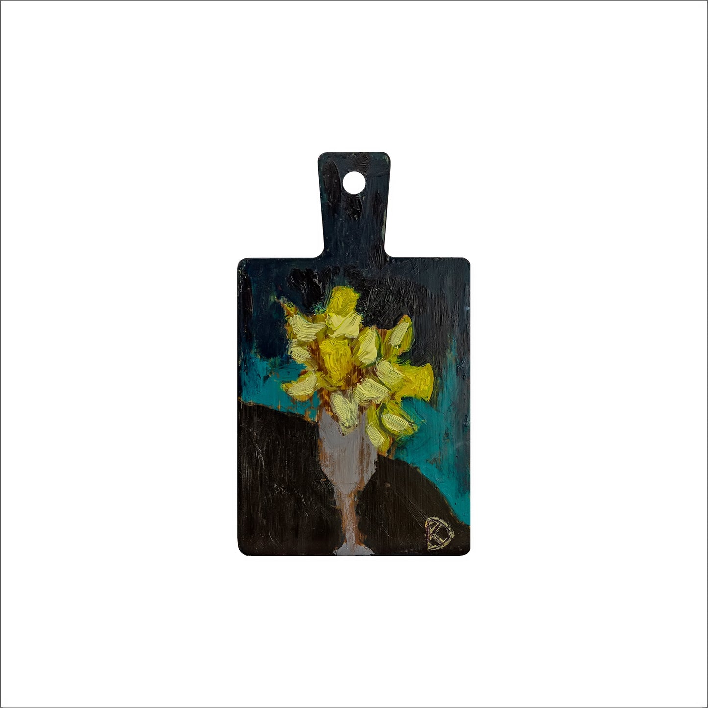 Dried Daffodils in Small Liqueur Glass, artwork by Katia Demyanova