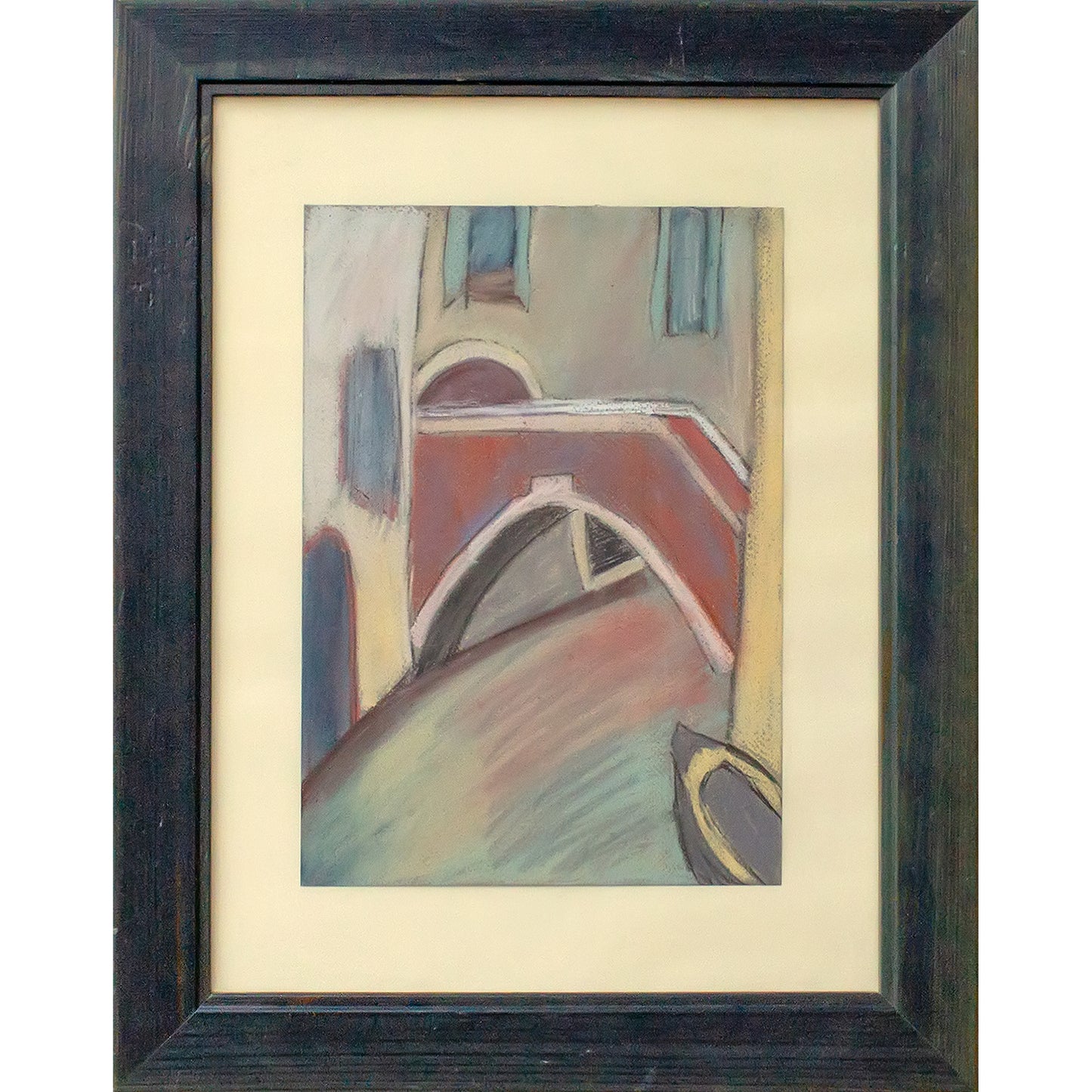 
Venice. A Bridge. Pastel by Katia Demyanova. Wooden frame