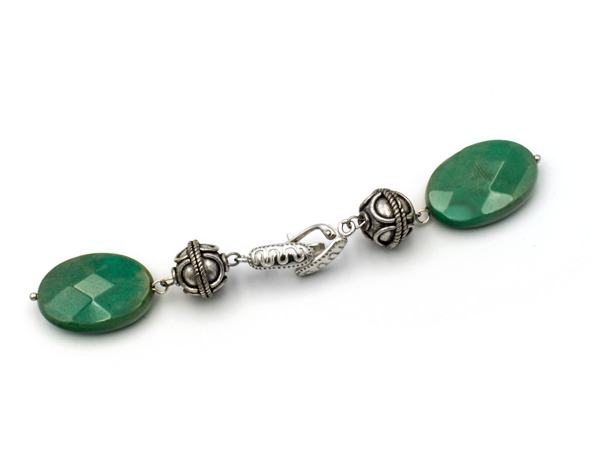 Chrysoprase and silver