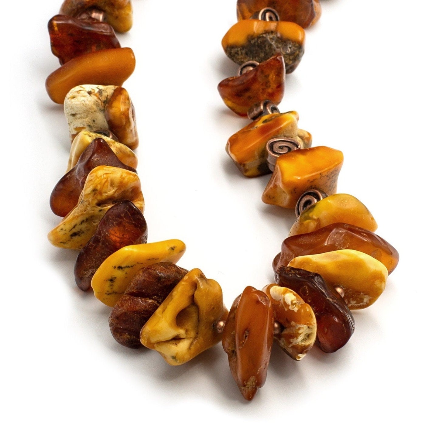 Vintage style amber necklace