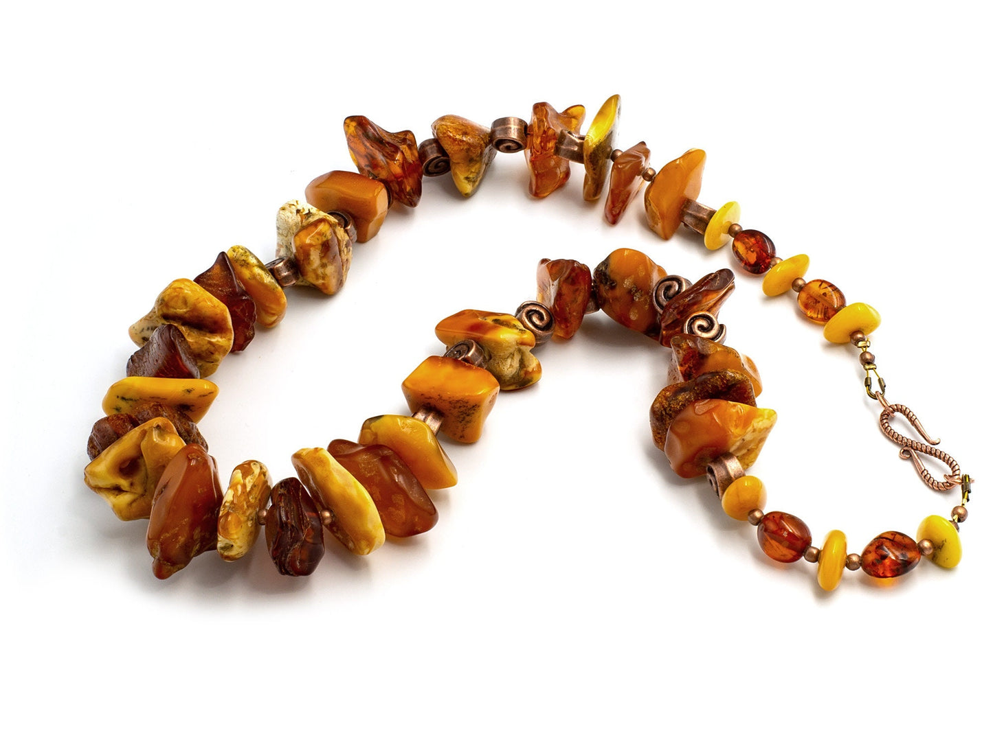 Vintage style amber necklace