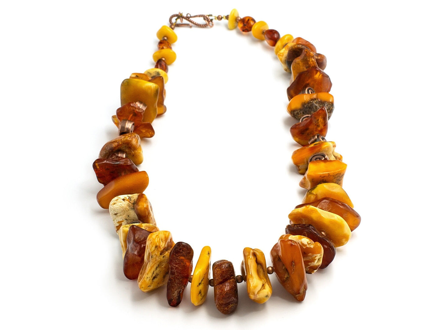 Vintage style amber necklace