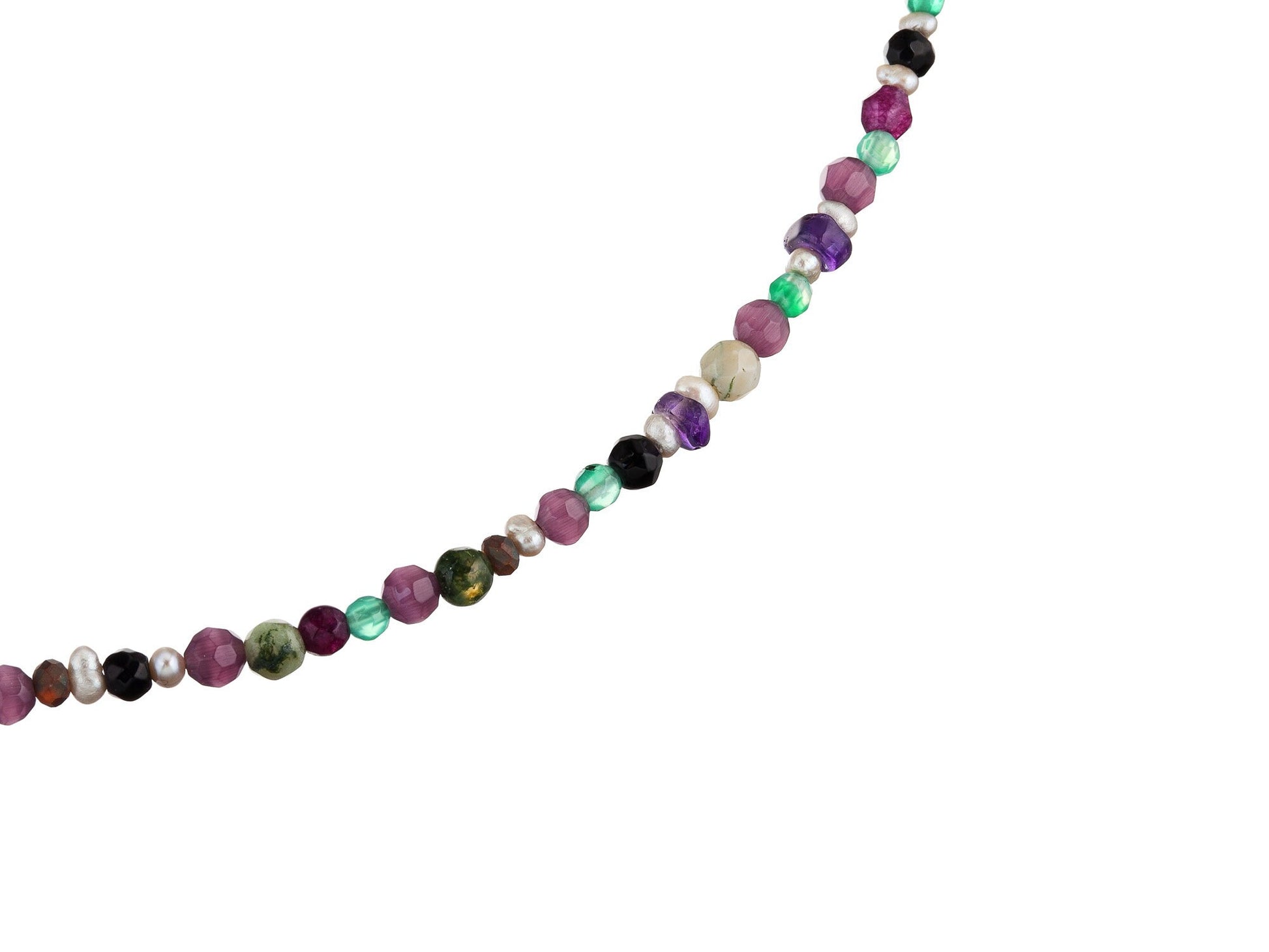 Thin multicolored necklace