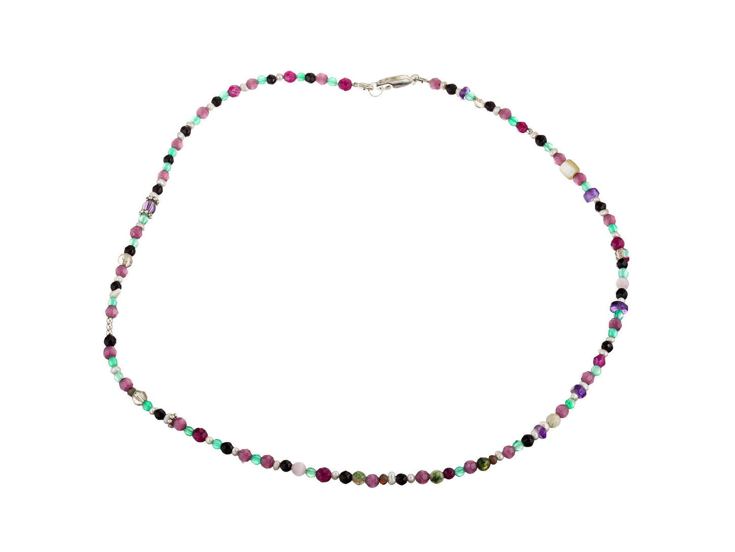 Thin multicolored necklace