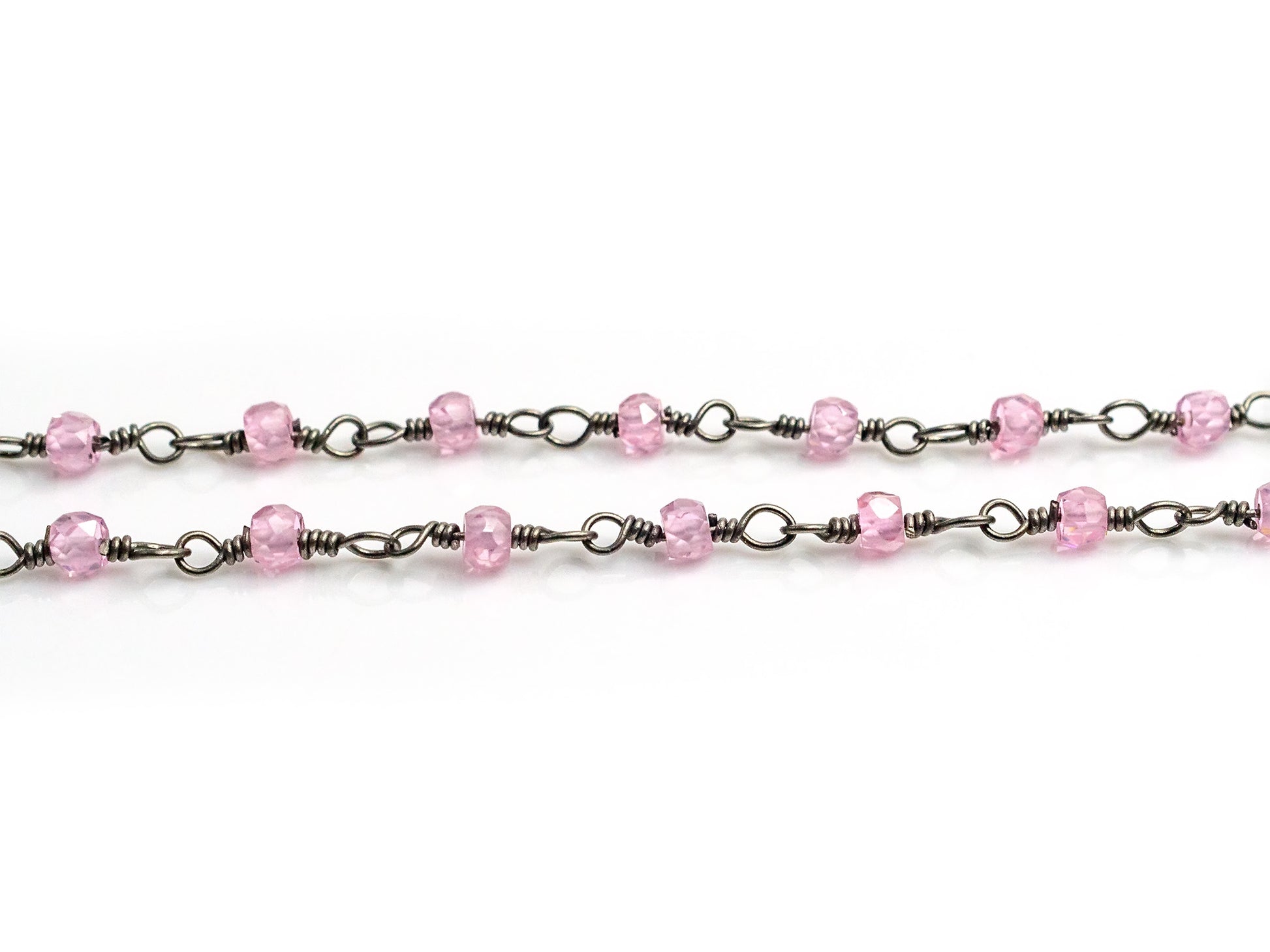 Rose quartz chain