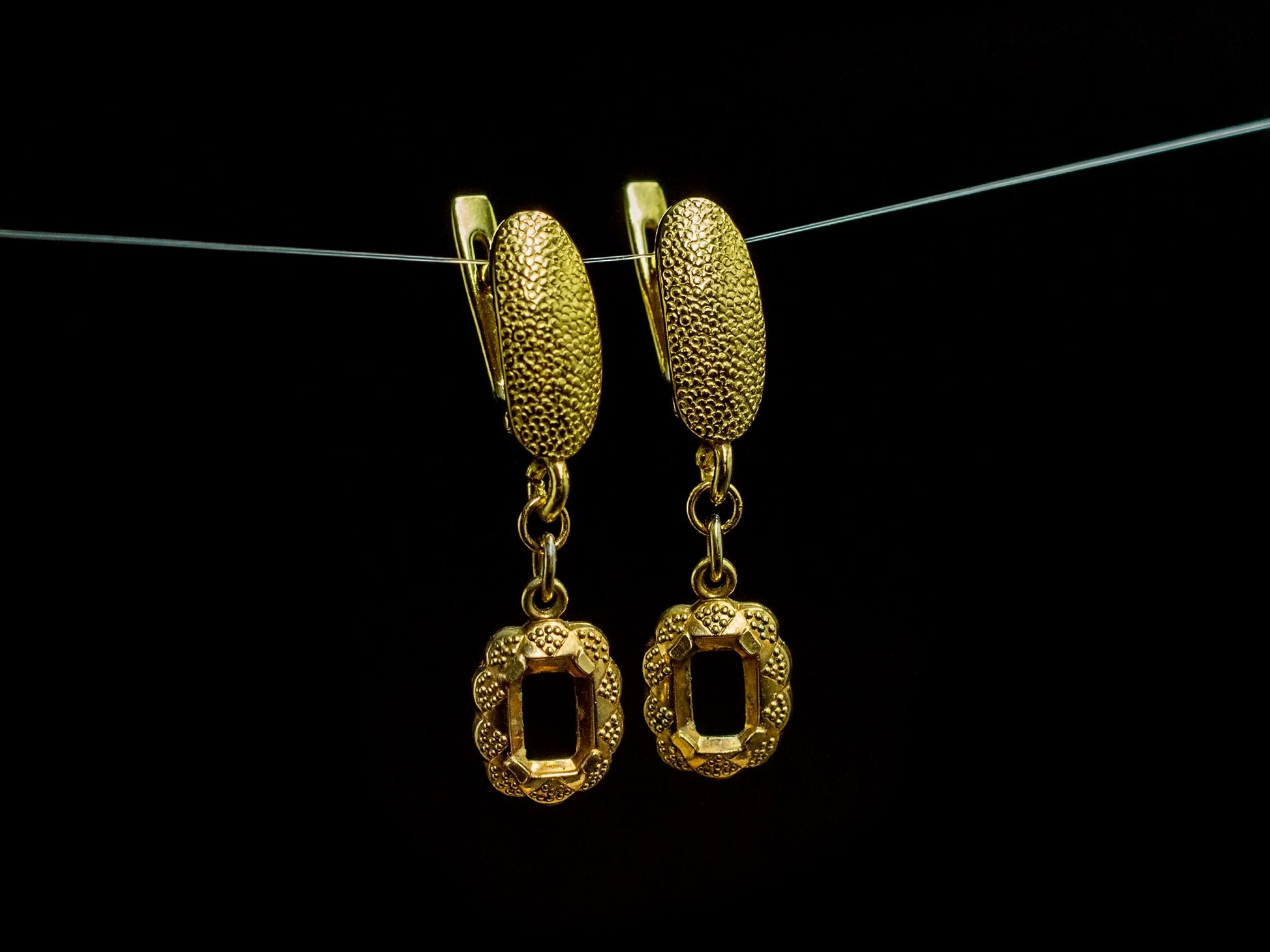 Gold-plated earrings