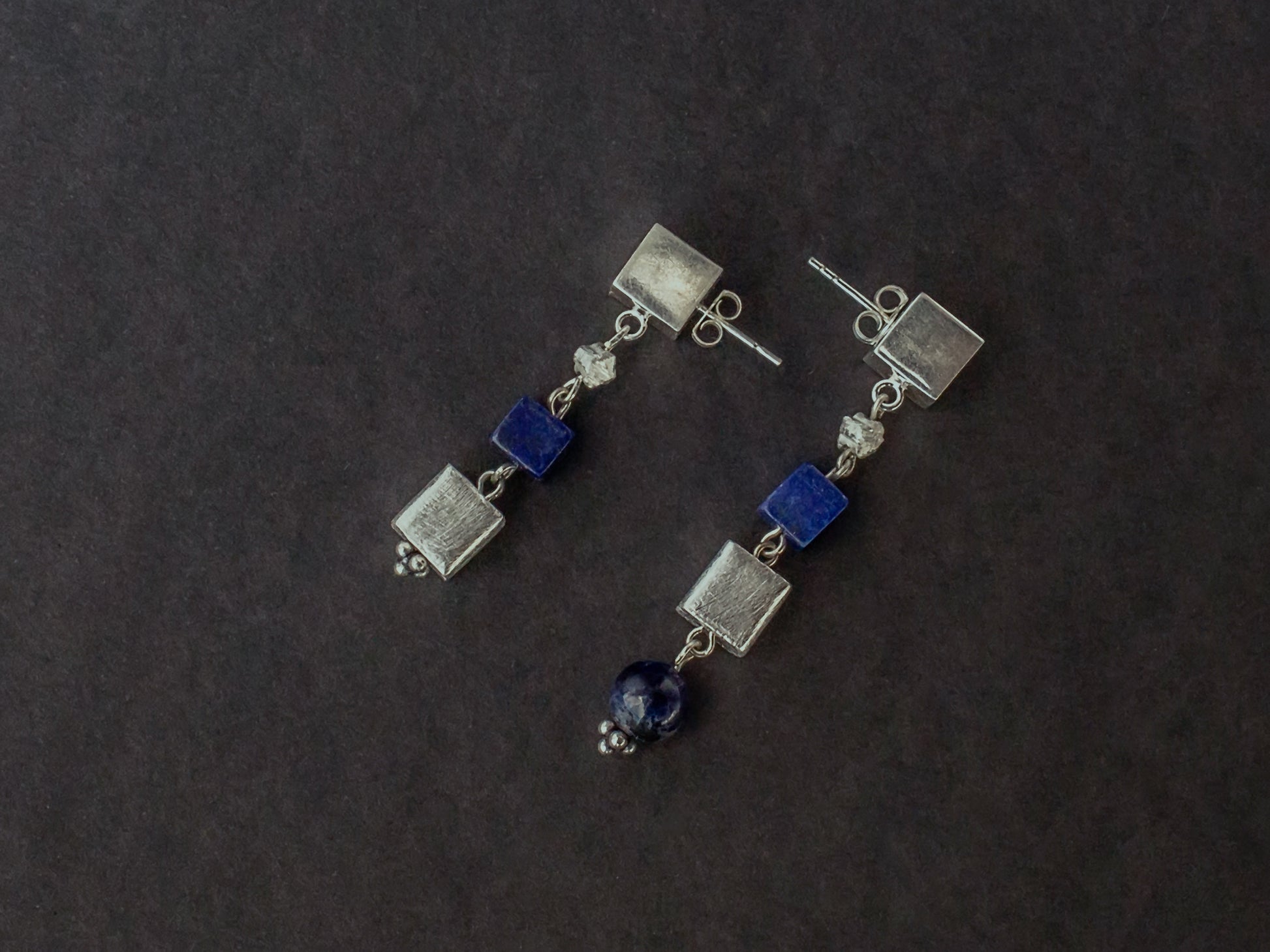 Blue lapis earrings